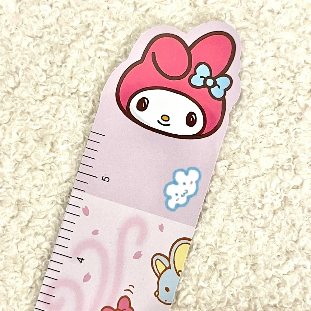 🏷️ Sanrio My Melody kawaii pink 5.5” metal ruler